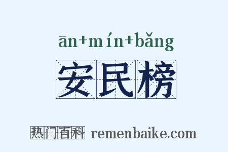 安民榜是什么意思的图片